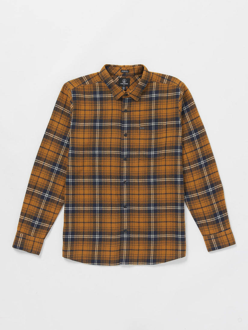 Caden Plaid Hemd - Chestnut Brown