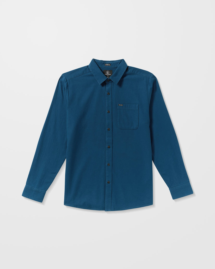 Caden Unifarbenes Hemd - Cosmic Blue