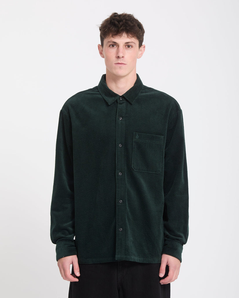 Fostered II Corduroy Shirt - Scarab