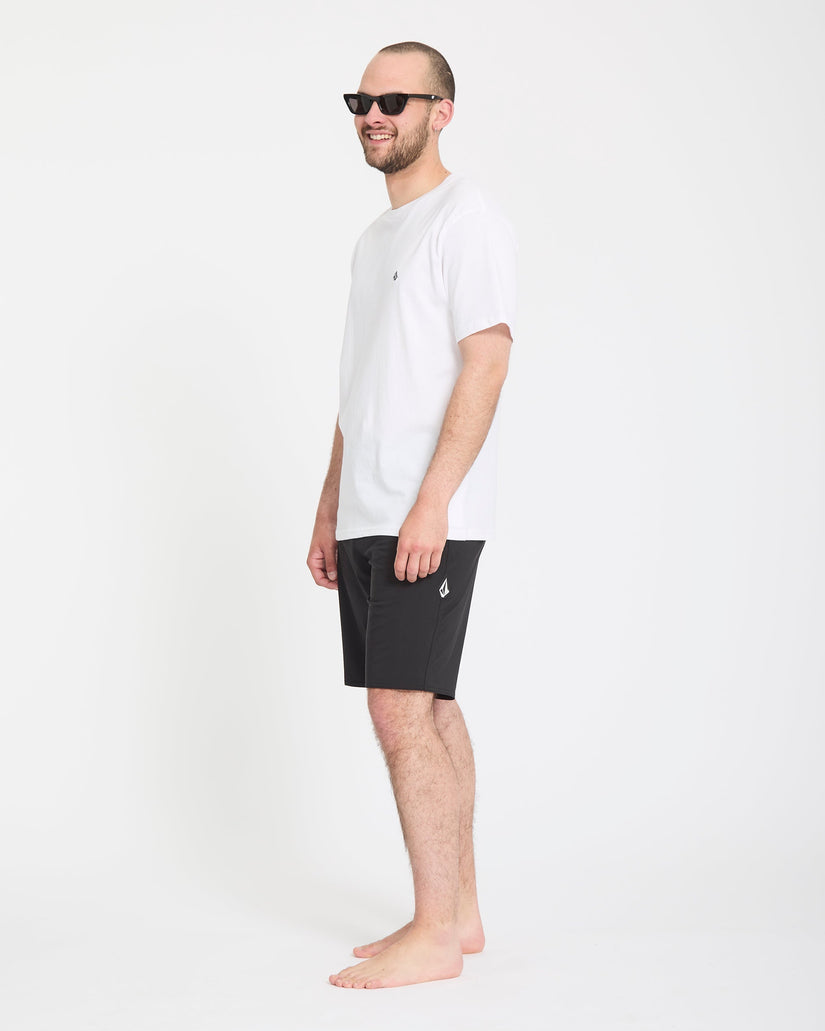 Lido Solid Mod 20" Boardshort - Black
