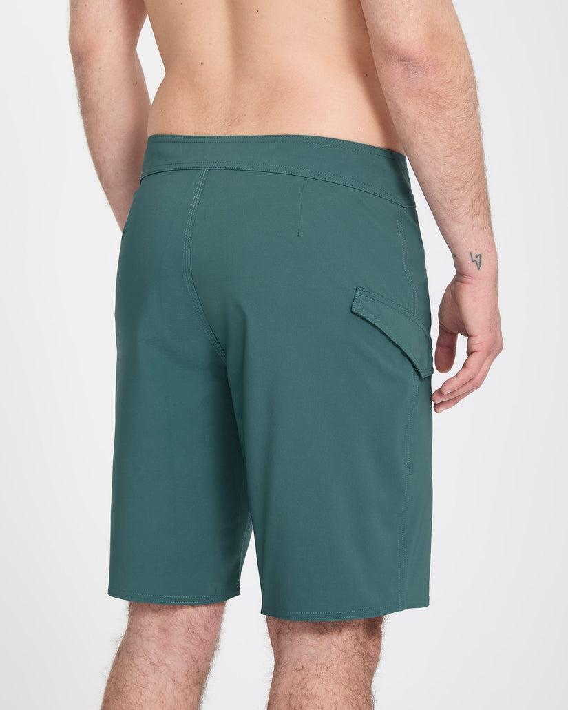Lido Solid Mod 20" Boardshort - Rifle Green
