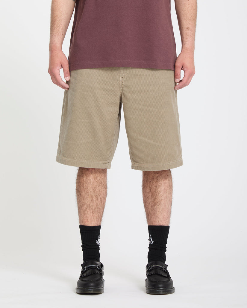 Freazy Loose 22" Elasticated Waist Short - Light Khaki