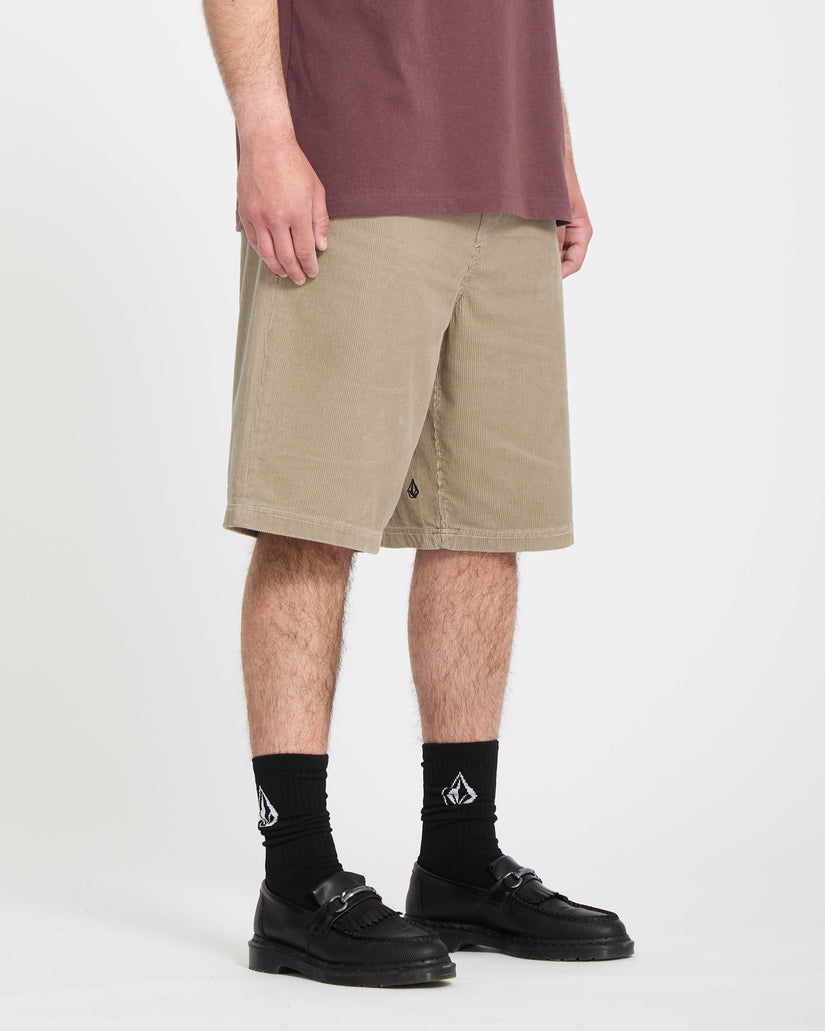 Freazy Loose 22" Elasticated Waist Short - Light Khaki