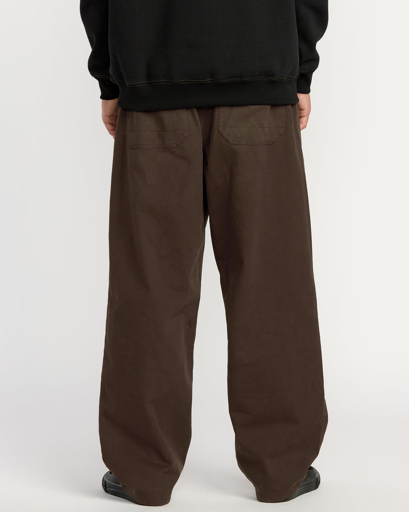 Pantalon À Taille Élastique Chillow Pleat - Cacao