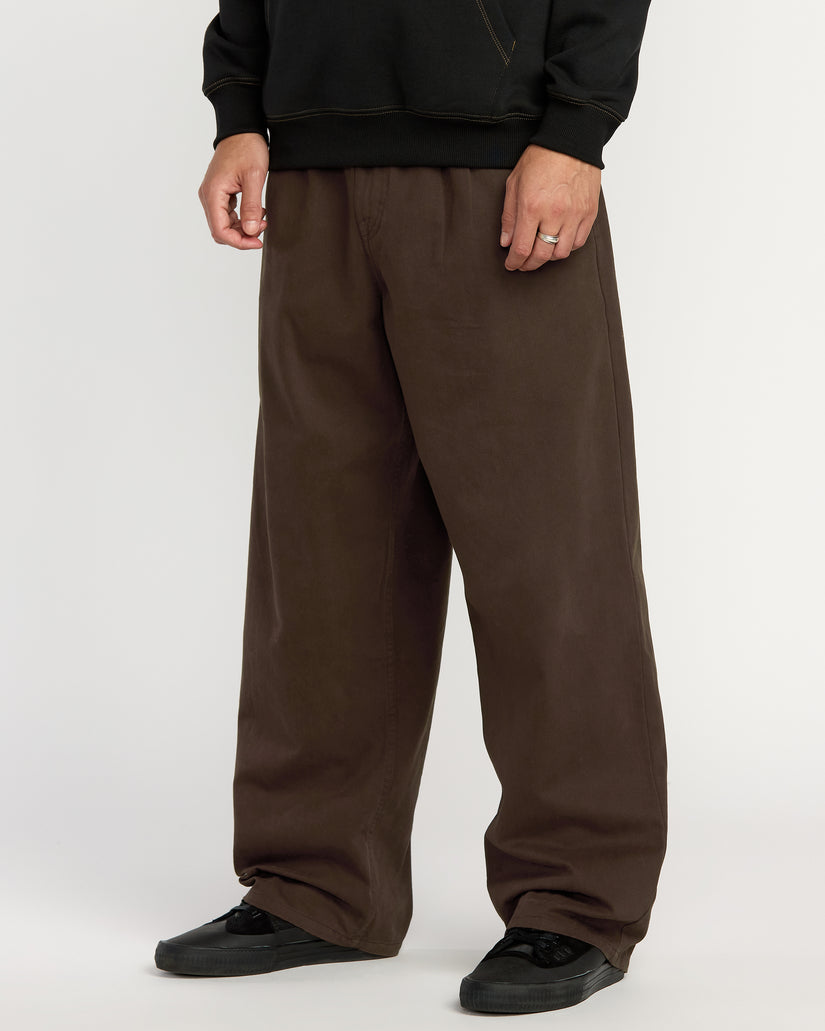 Pantalon À Taille Élastique Chillow Pleat - Cacao