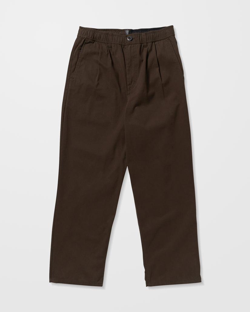 Pantalon À Taille Élastique Chillow Pleat - Cacao