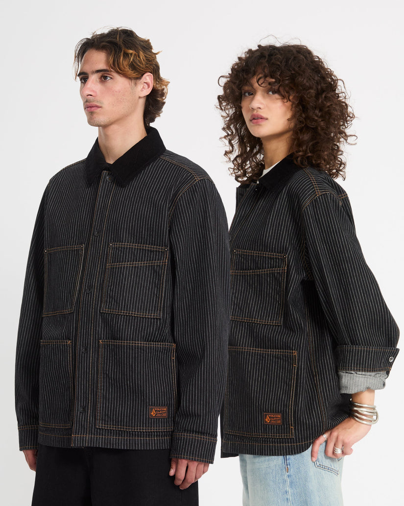 Work Dialed Jacket - Black Stripe