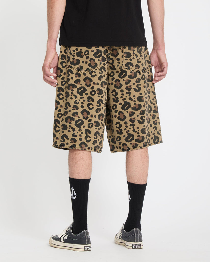 Chillow 24" Denim Short - Cheetah