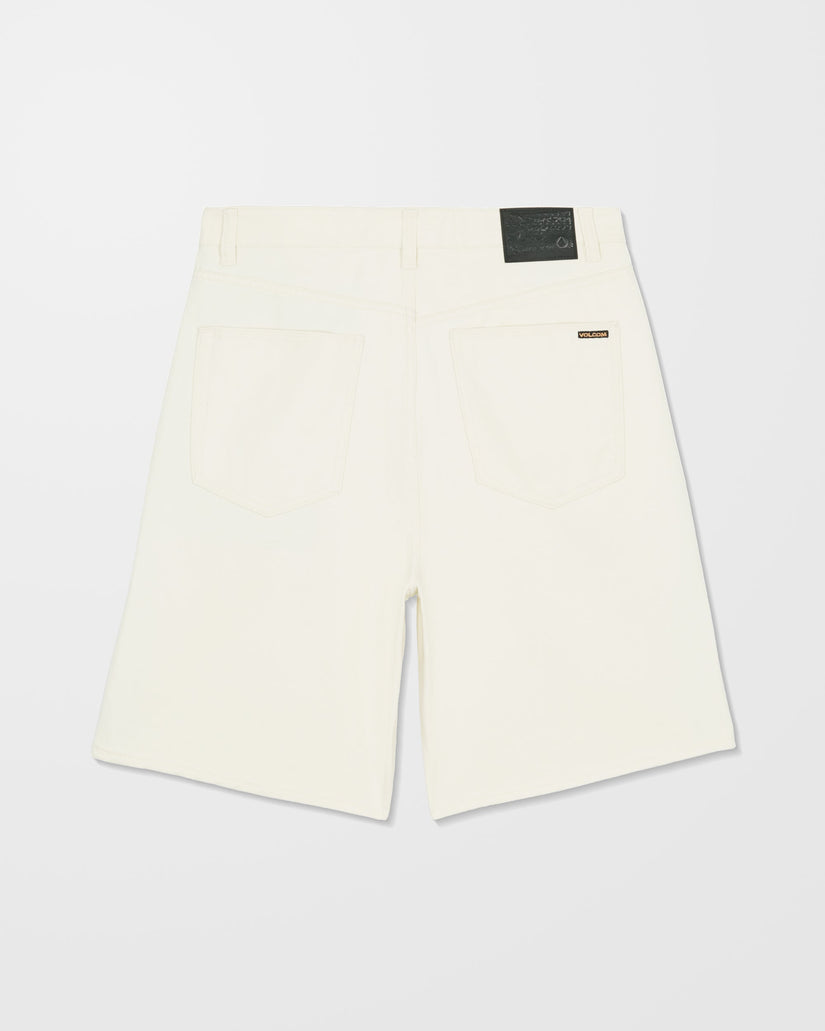 Billow 22" Denim Short - Dirty White