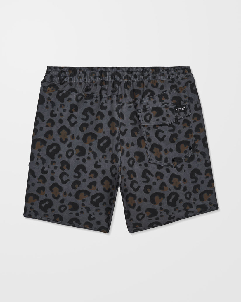 Melange Trunk 17" Boardshort - Asphalt Black