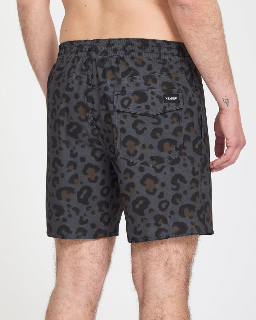 Melange Trunk 17" Boardshort - Asphalt Black