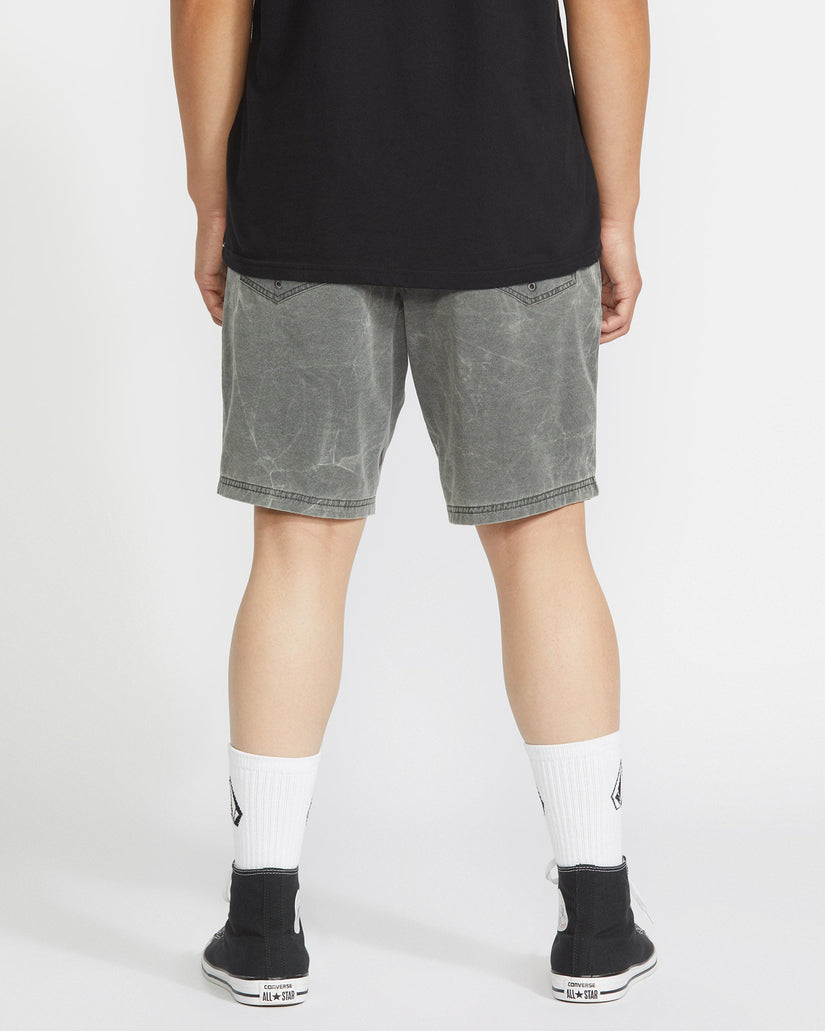 Stone Faded 19" Hybrid Shorts - STEALTH