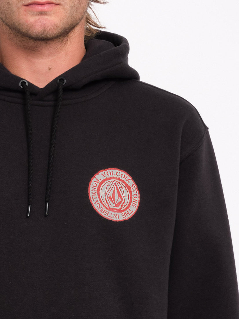 Sweat à capuche Volstoned - BLACK