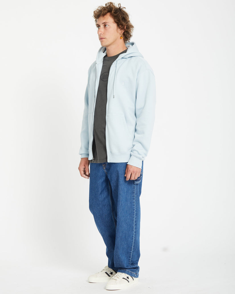 Sweat à Capuche Zippé Single Stone - CAROLINA BLUE