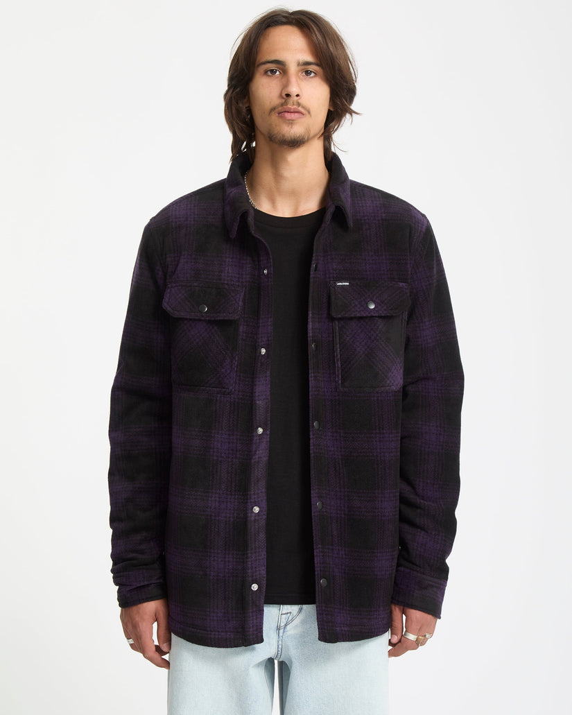 Surchemise En Polaire Bowered - Dark Purple