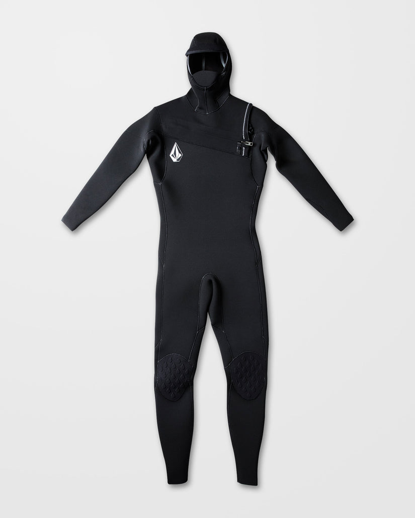 Modulator 4/3Mm Hooded Chest Zip Wetsuit - Black