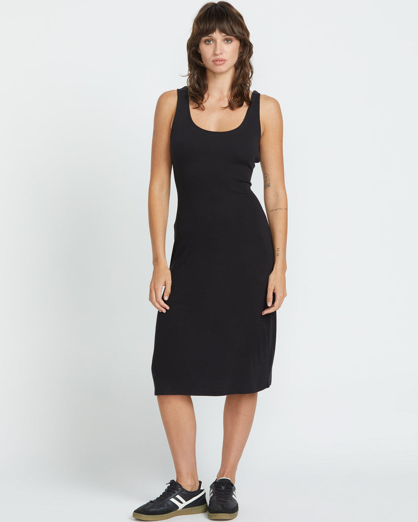 Rizzled Kleid - BLACK