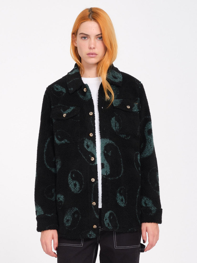 Silent Sherpa Jacke - Black Combo