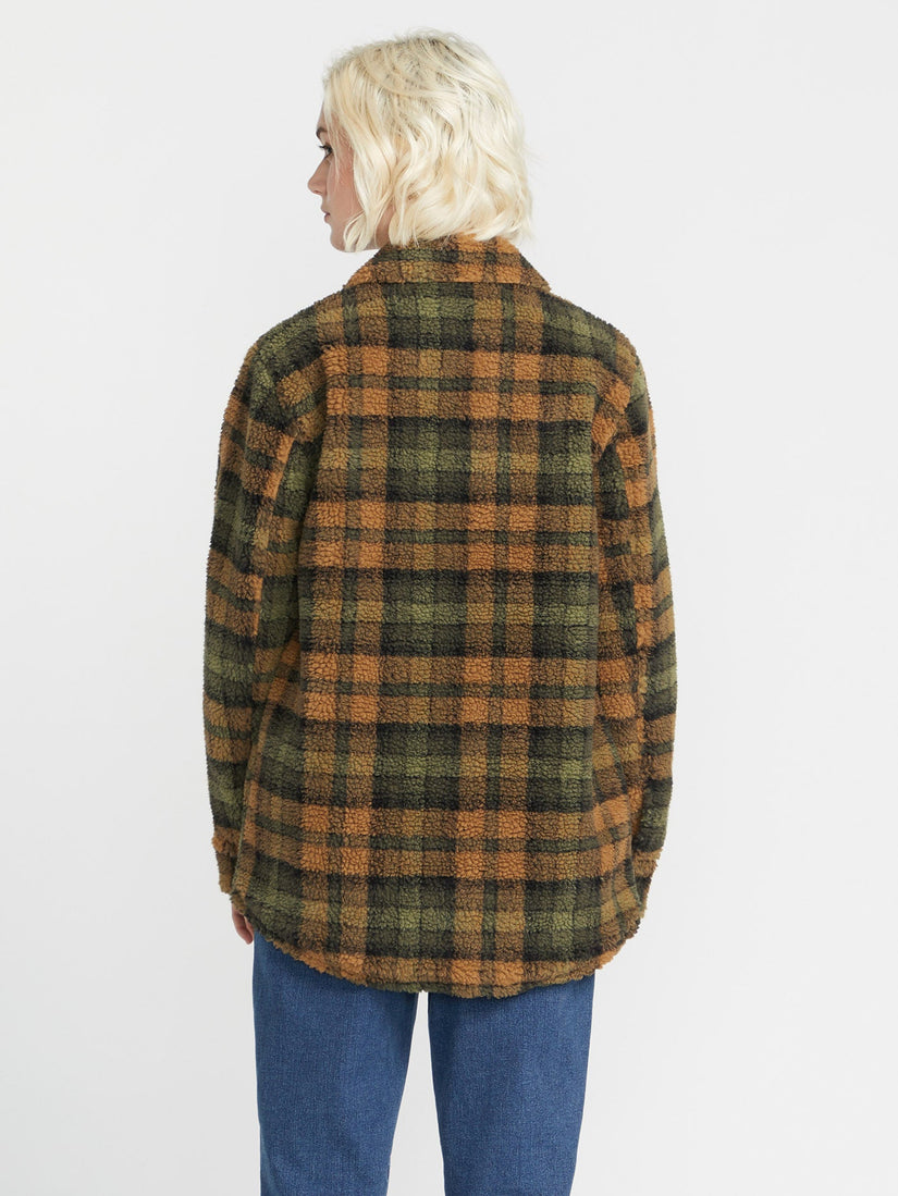 SILENT SHERPA JACKET (B1512105_BRZ) [B]