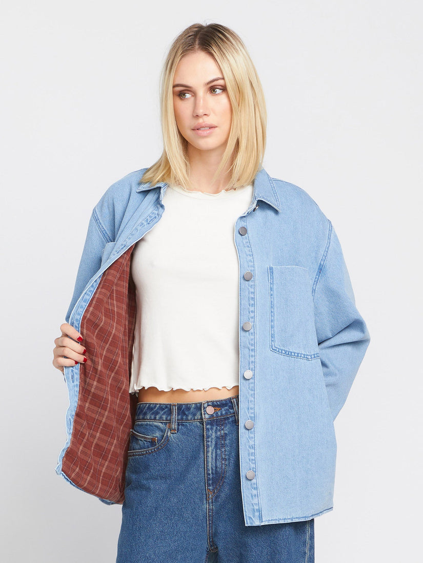 Chill Trap Shacket Jacke - China Blue