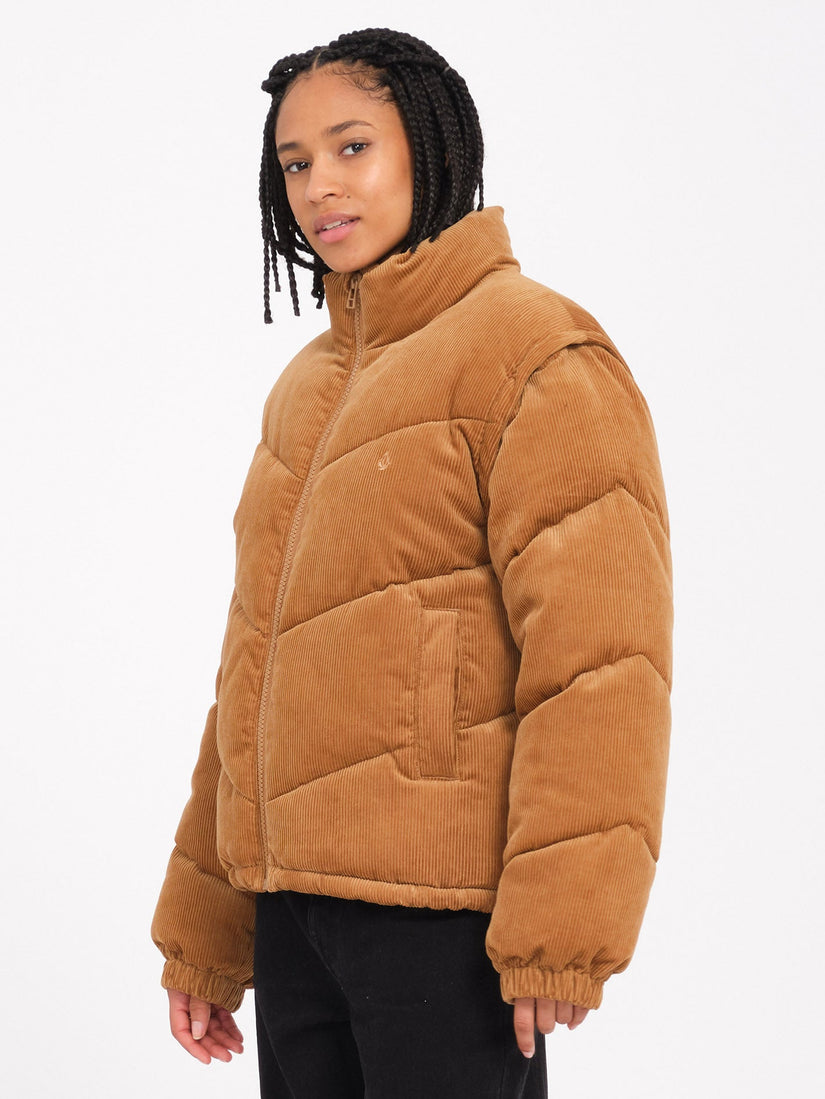Cord'N Puffjacke - Vintage Brown