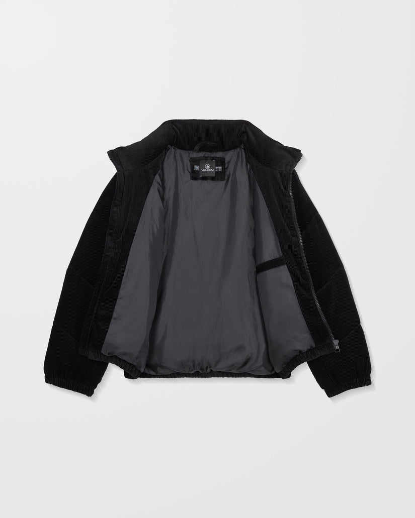 Cord'N Stone Puffer Jacke - Black