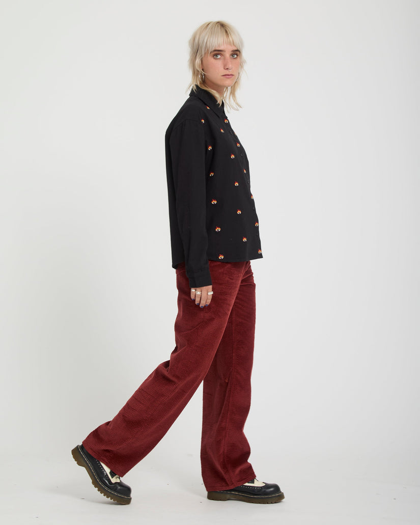 Weellow II Corduroy Trousers - Brick