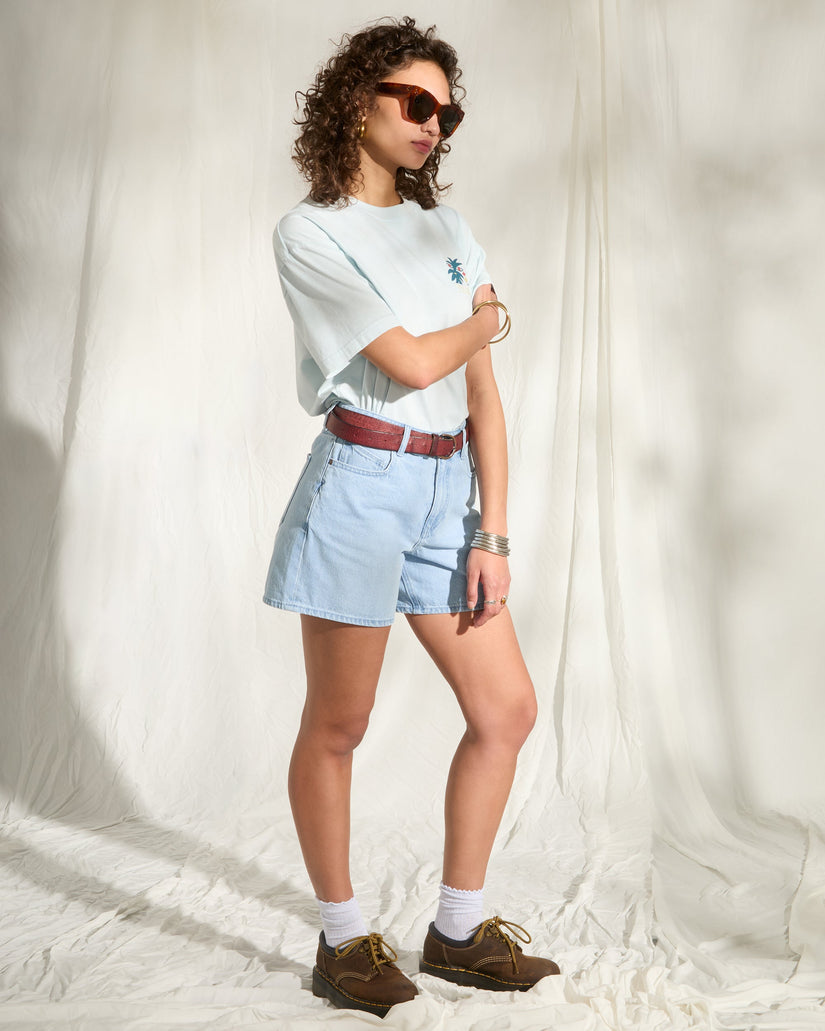 Stoned Boyfriend Short - Blue Bird