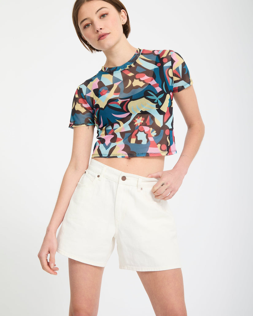 Stoned Boyfriend Short - Vintage White
