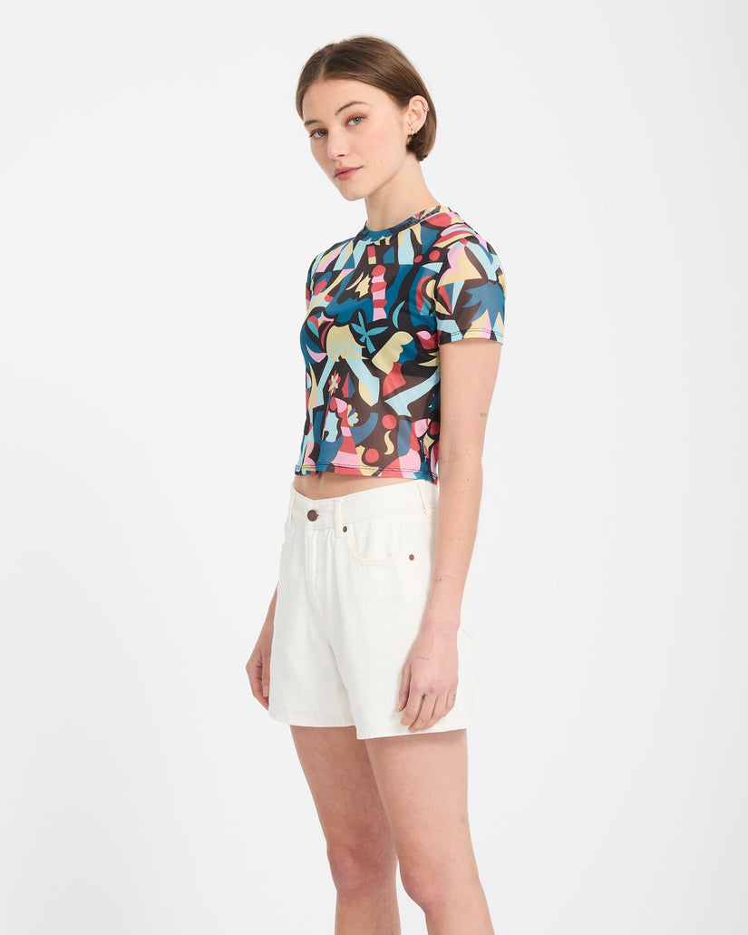 Stoned Boyfriend Short - Vintage White