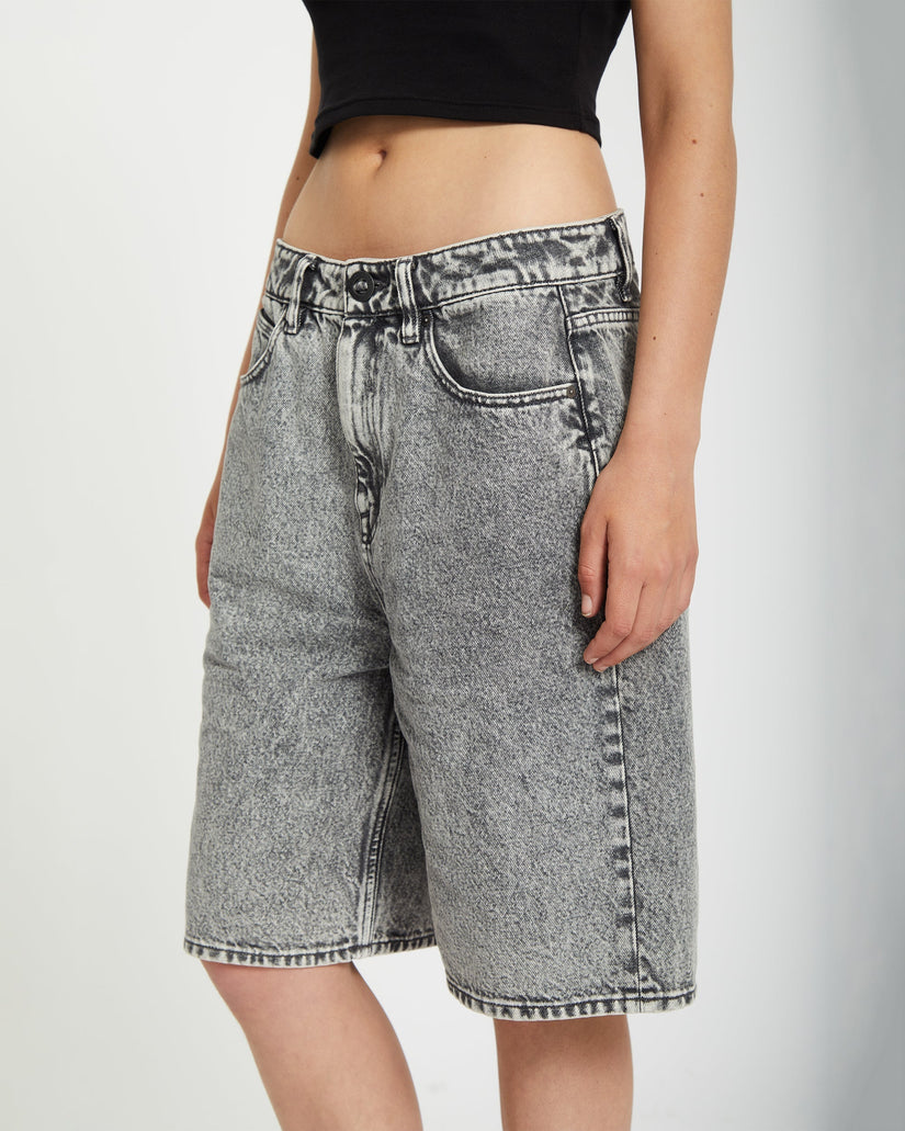 Beeggy Denim Short - Grey Vintage