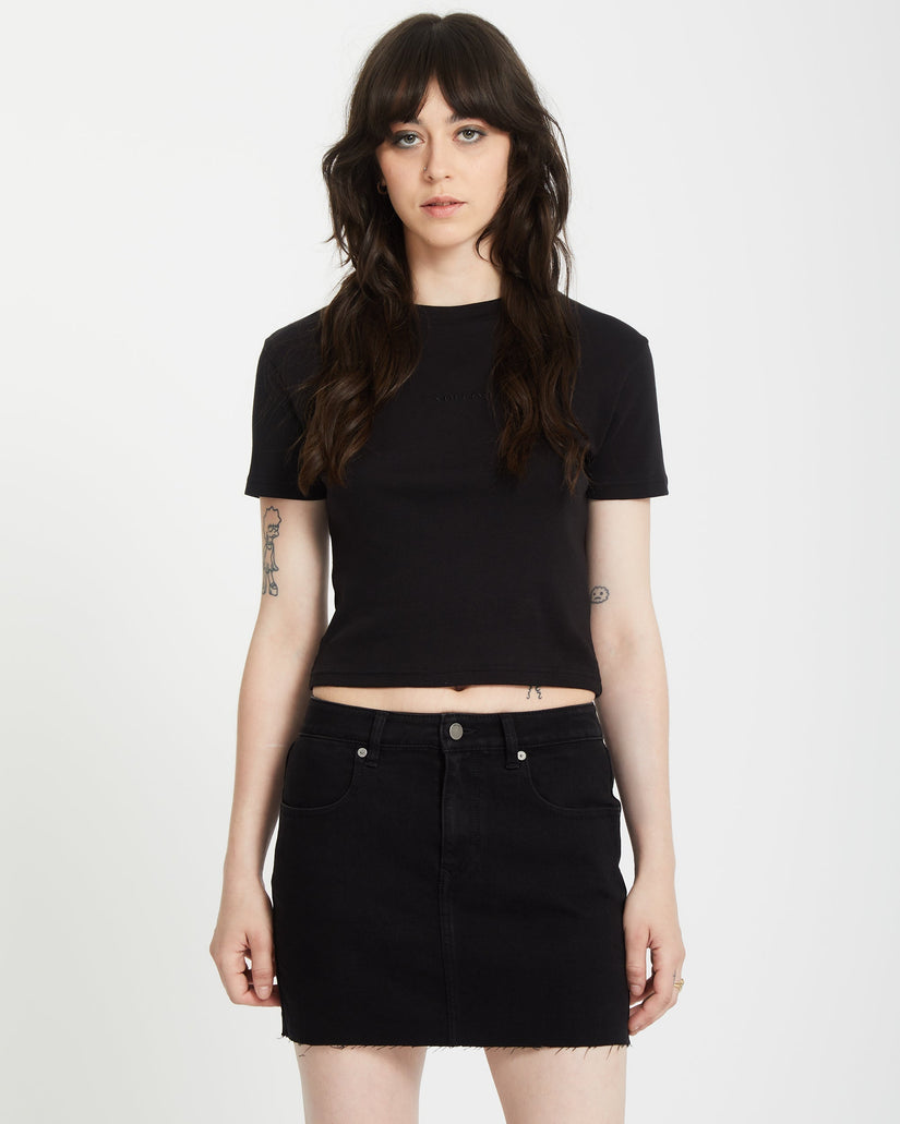 Volcomstone Tight crop top - Black