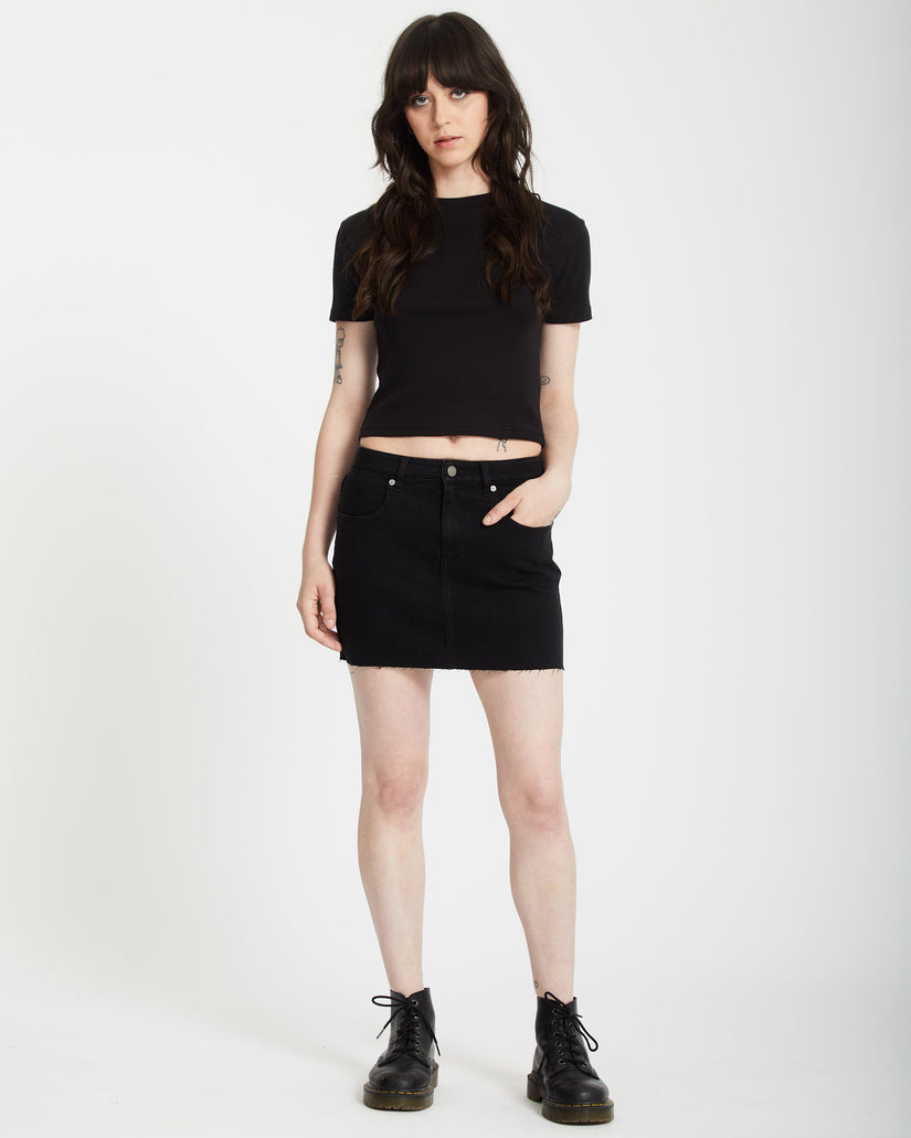 Volcomstone Tight crop top - Black