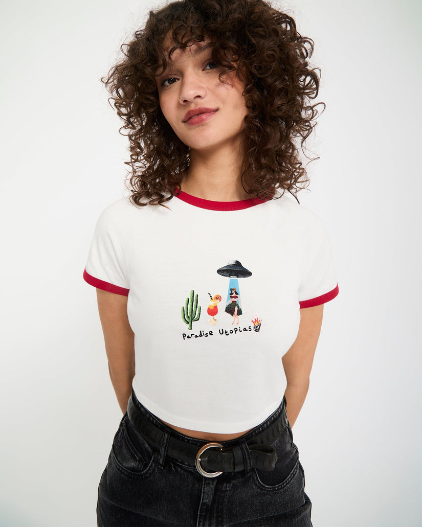 Mickey Mason crop top - Off White