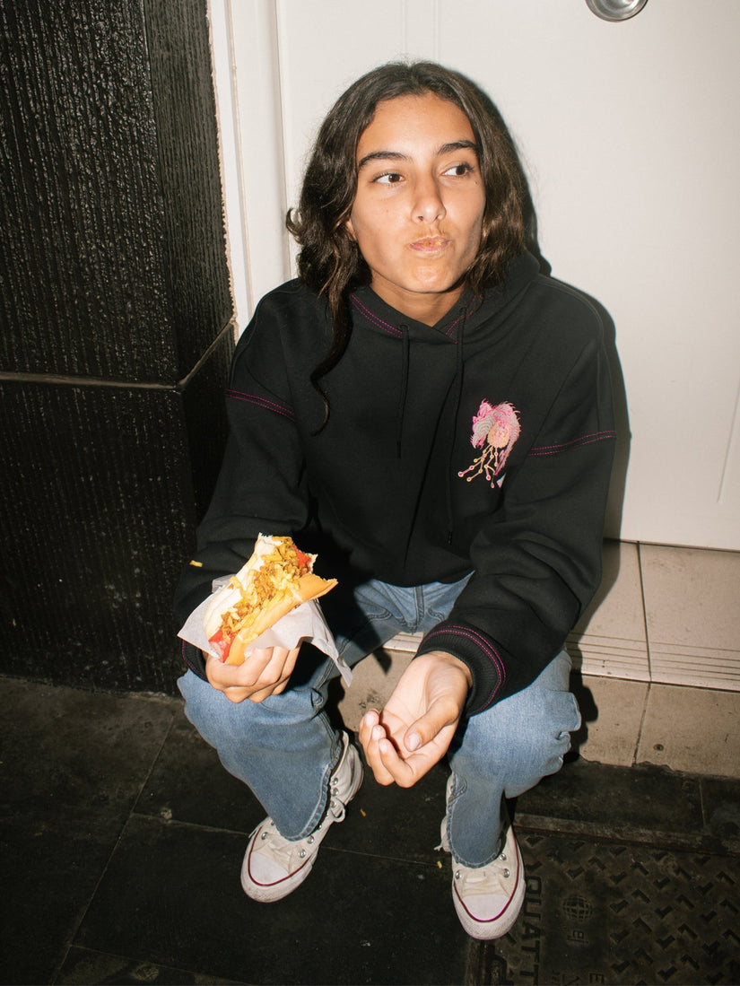 Tetsunori Kapuzenpullover - BLACK