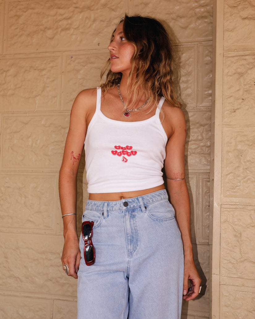 Trippin Tank Top - White