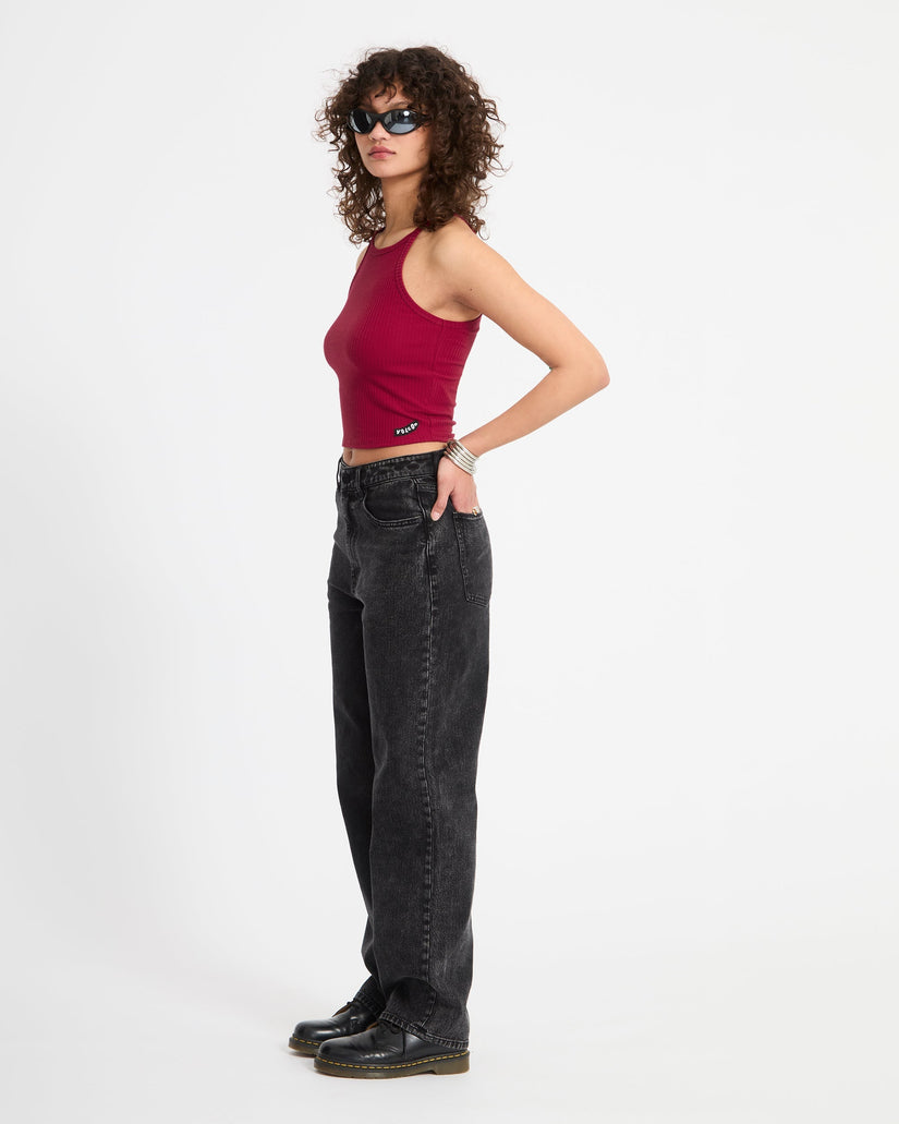 Leelee Tank Top - Deep Red