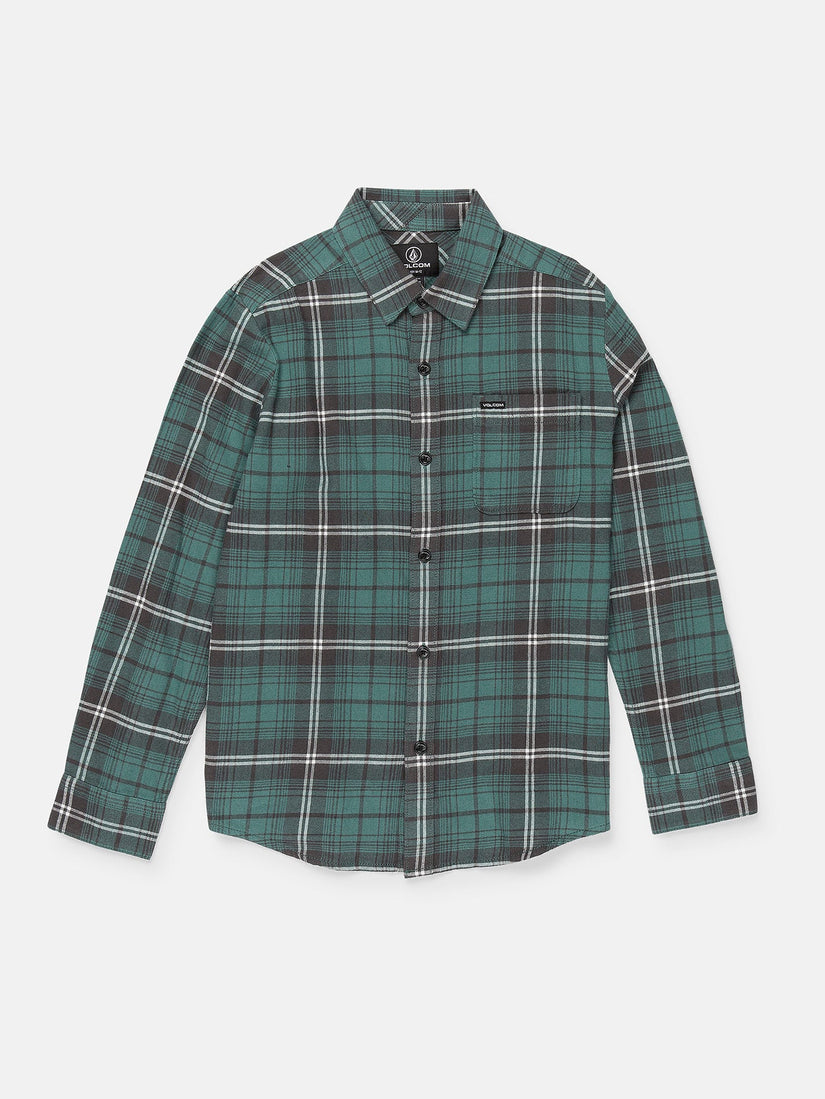 Caden Plaid Hemd - Sea Green  - (KINDER)