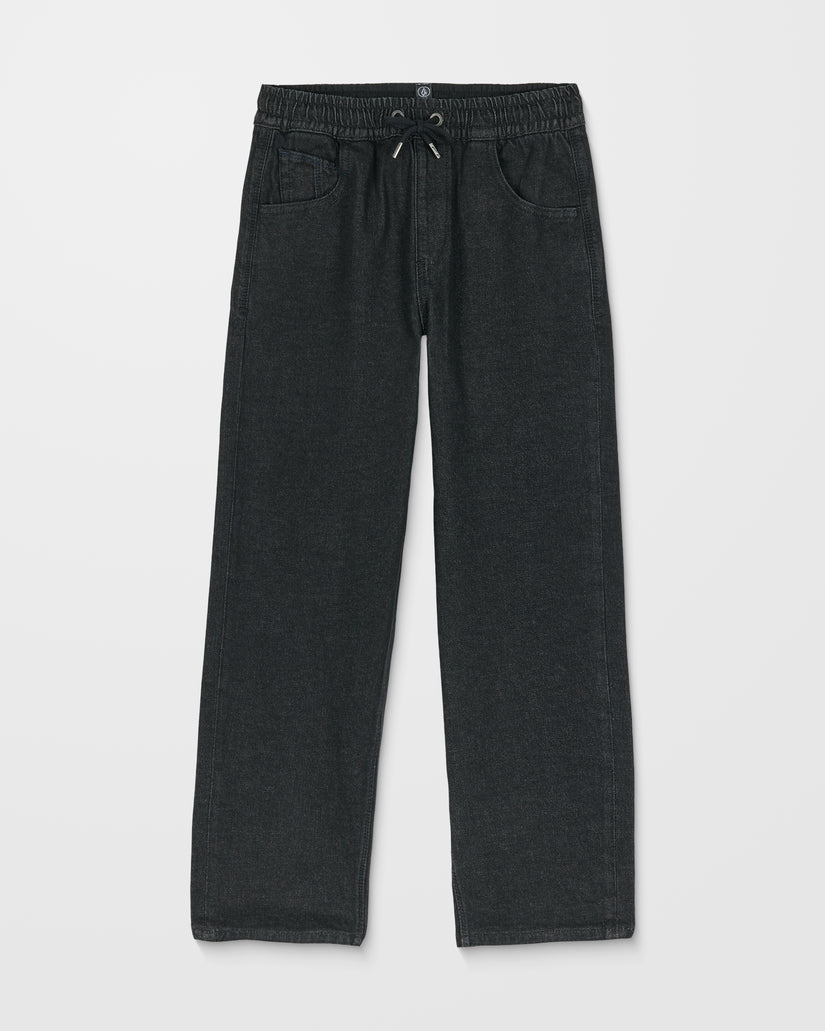 Pantalon À Taille Élastique Freazy Loose - Black Wash - (ENFANT)
