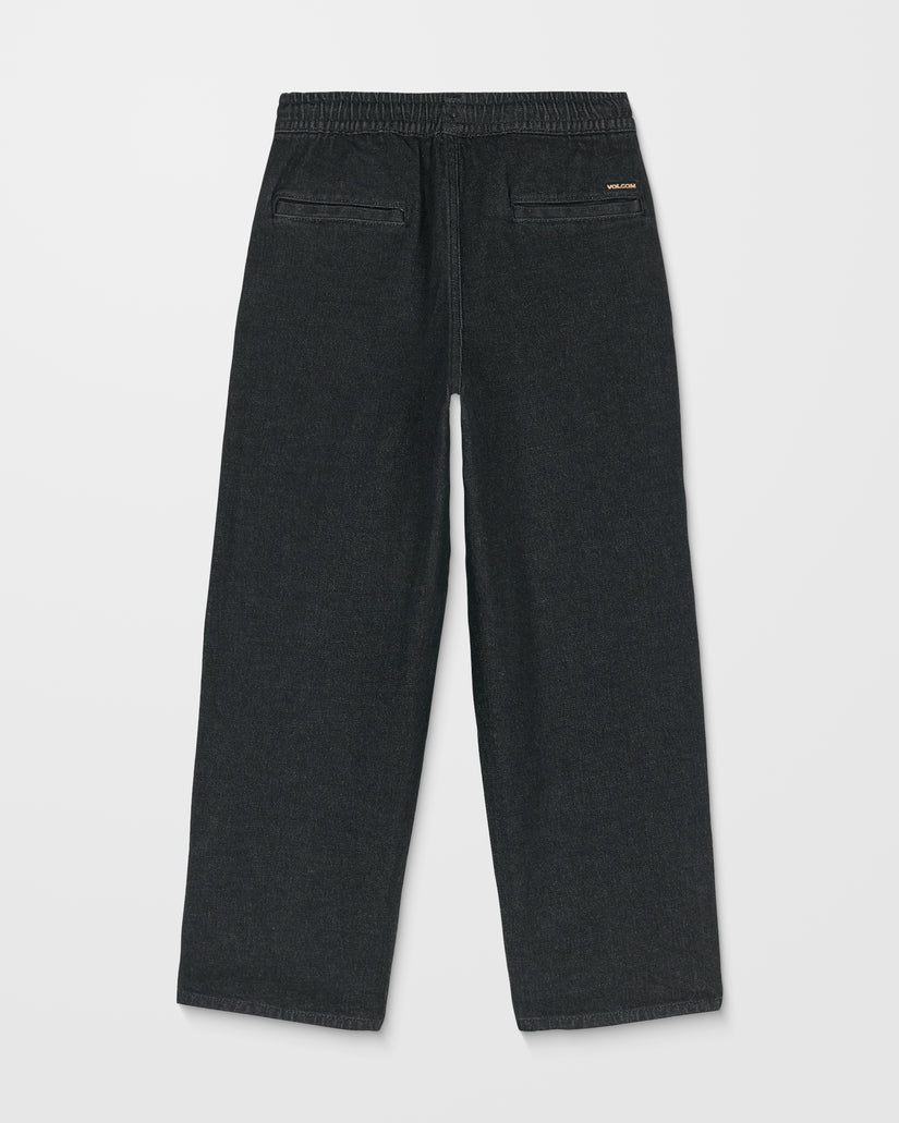 Pantalon À Taille Élastique Freazy Loose - Black Wash - (ENFANT)