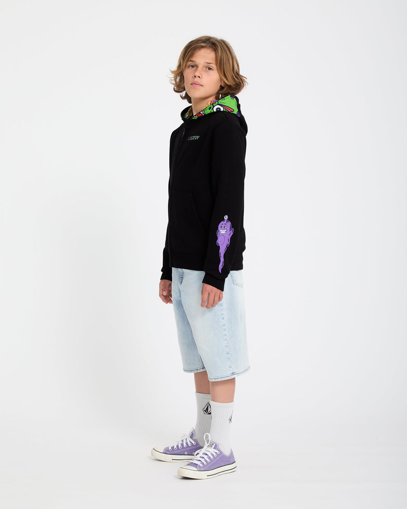 Ben Sanair Full Zip Hoodie - Black - (KIDS)