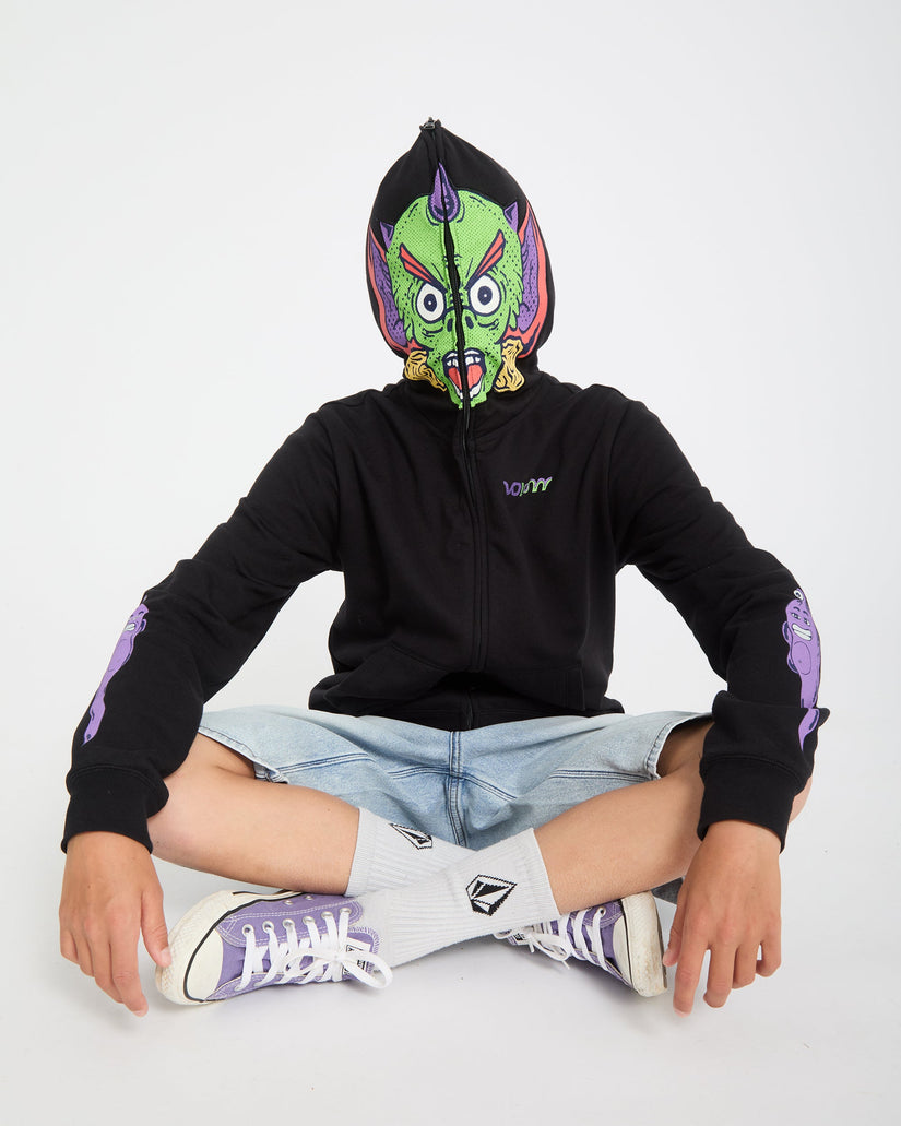Ben Sanair Full Zip Hoodie - Black - (KIDS)