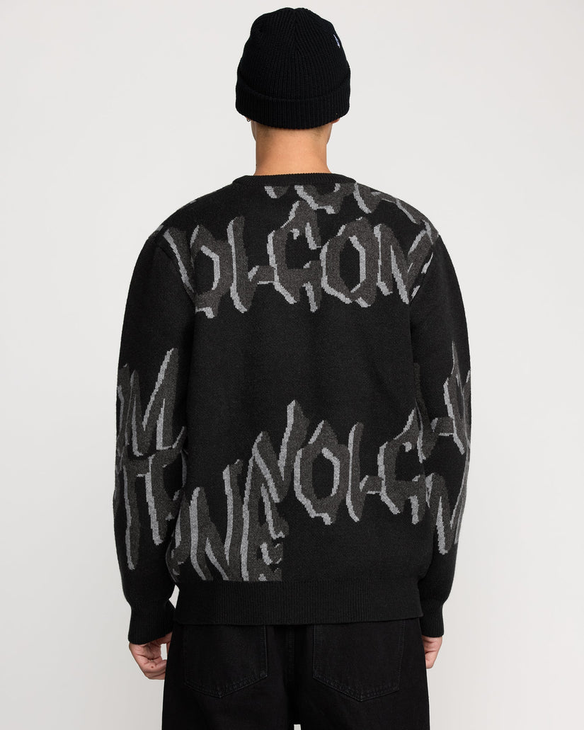 Stone Jacquard Jacke - Black