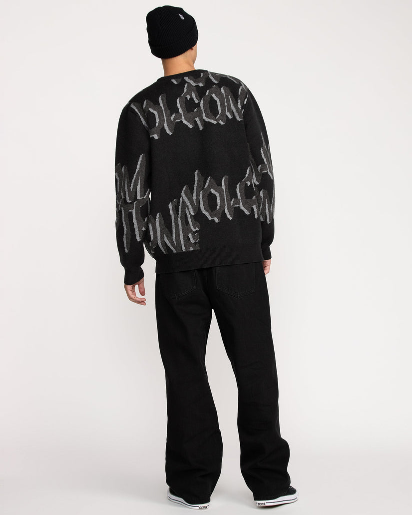 Stone Jacquard Jacke - Black