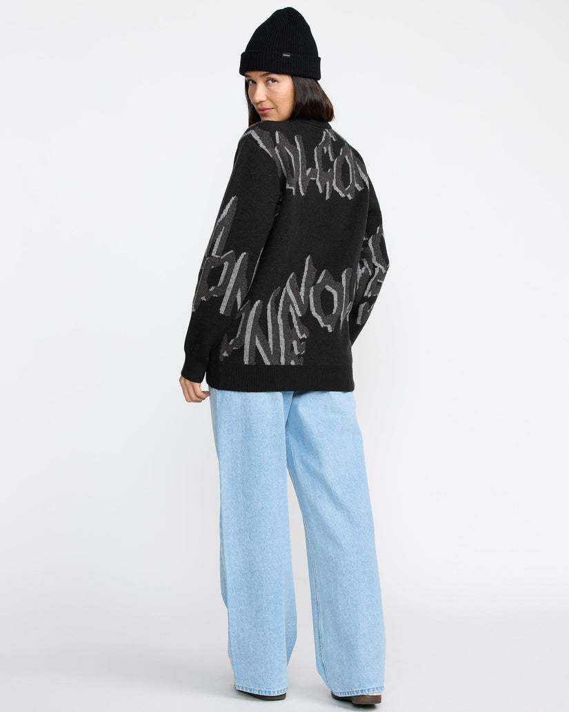 Stone Jacquard Jacke - Black