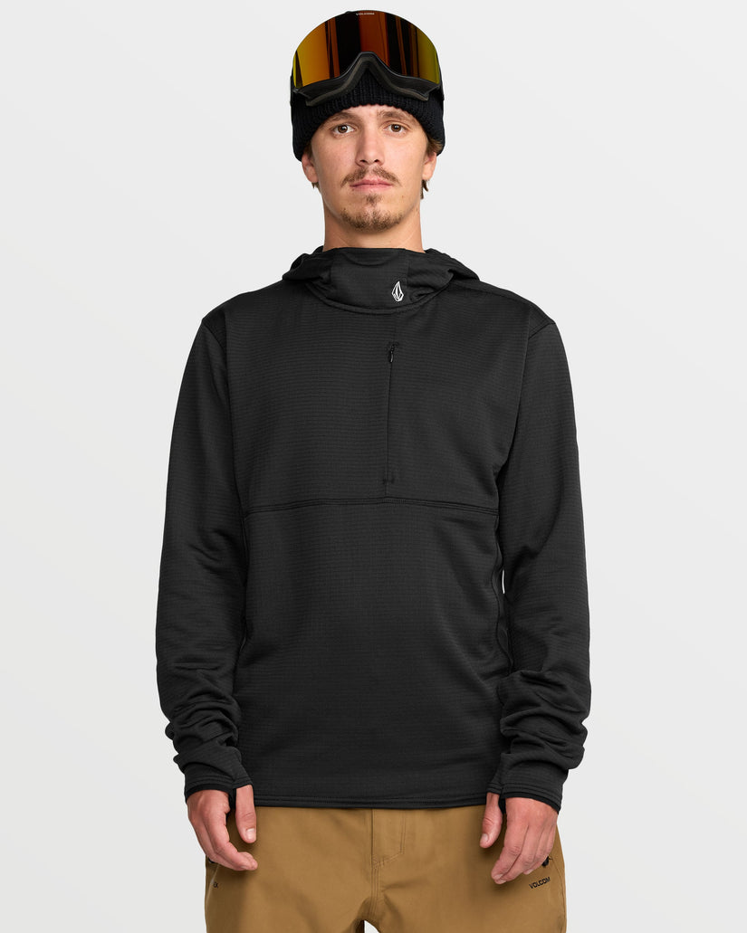 Gridlock Kapuzenpullover - Black