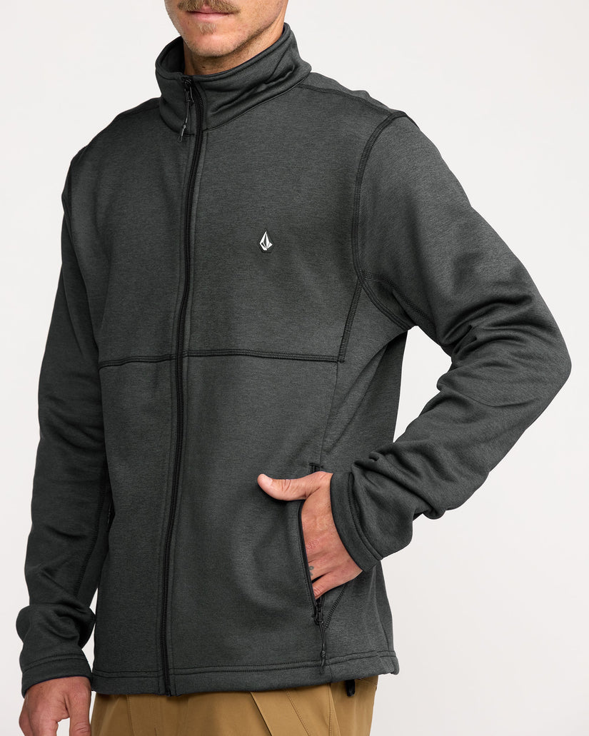 Sweat zippé en molleton Snowbound - Black