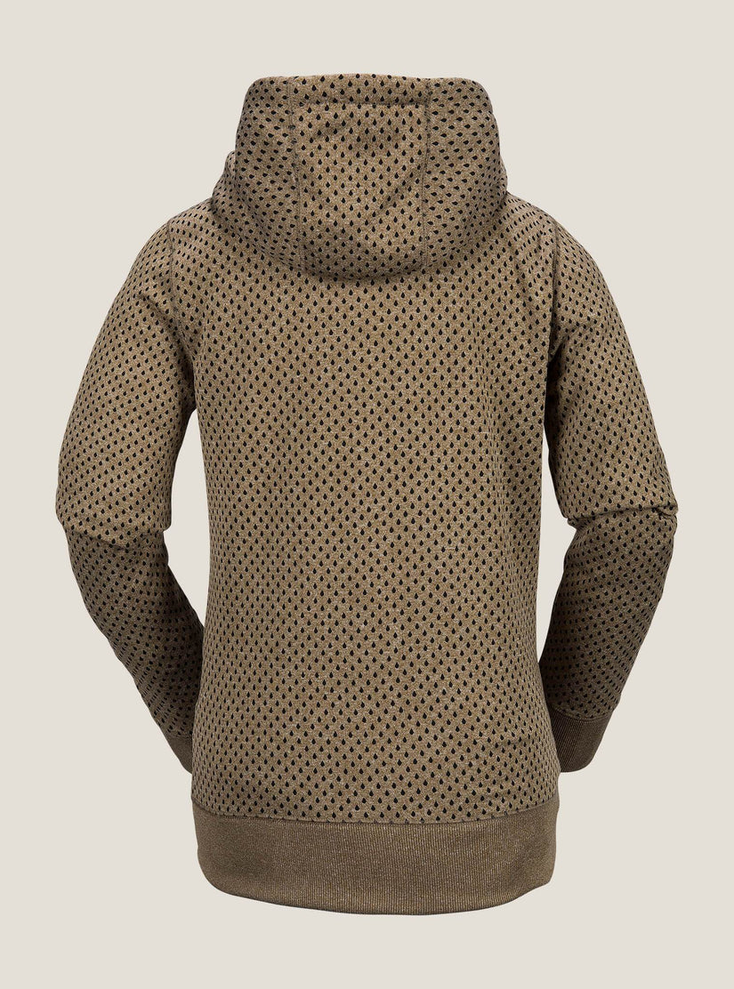 Stone Dot Fleece - Moss