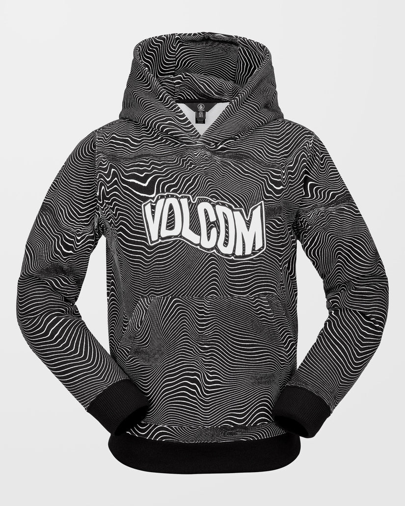 Hydro Fleece Hoodie - Black Print - (KIDS)