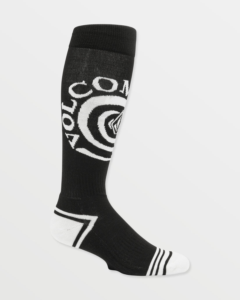 Spiral Over-The-Calf Socken - Black